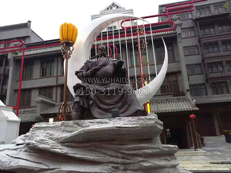 山西運城關(guān)王廟關(guān)羽夜讀春秋雕塑效果 山西運城關(guān)王廟關(guān)羽夜讀春秋雕塑效果