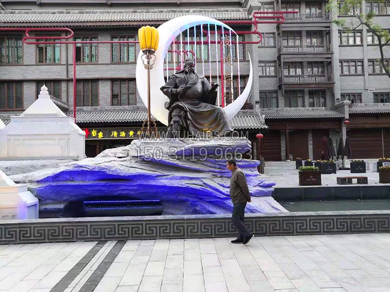 山西運城關(guān)王廟關(guān)羽夜讀春秋雕塑 山西運城關(guān)王廟關(guān)羽夜讀春秋雕塑